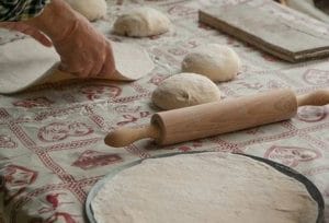 pizza crust made with cricket powder