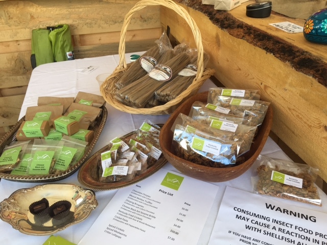 Cricket Powder infused products available at the Slow Food Festival in Denver